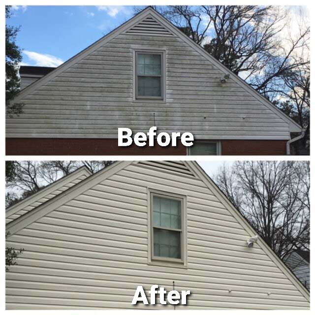 Before and After House Washing